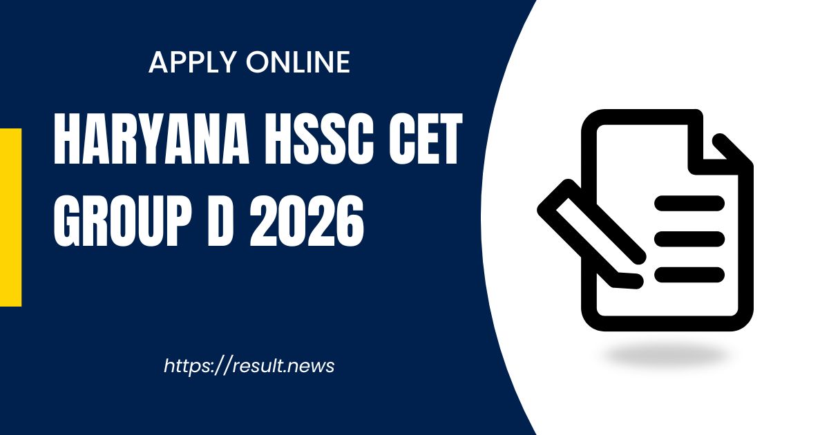 Haryana HSSC CET Group D 2026 