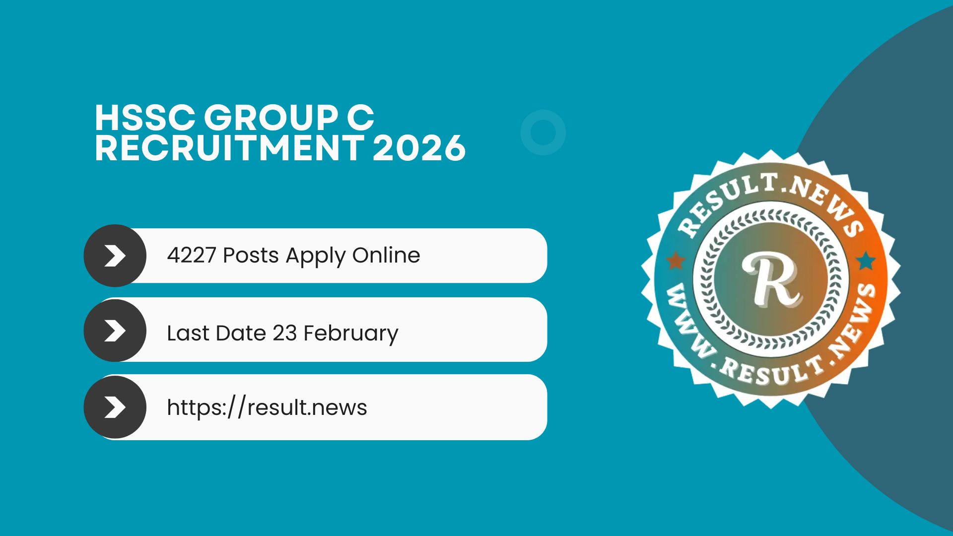 HSSC Group C Various Post Recruitment 2026