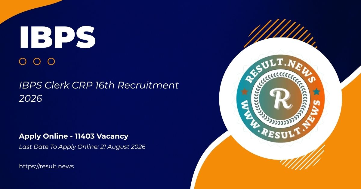 IBPS Clerk CRP 16th 2026