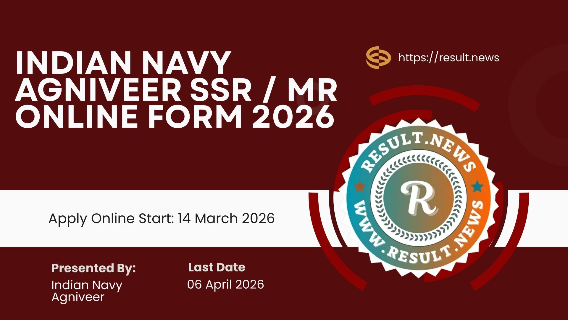 Indian Navy Agniveer SSR / MR Recruitment 2026