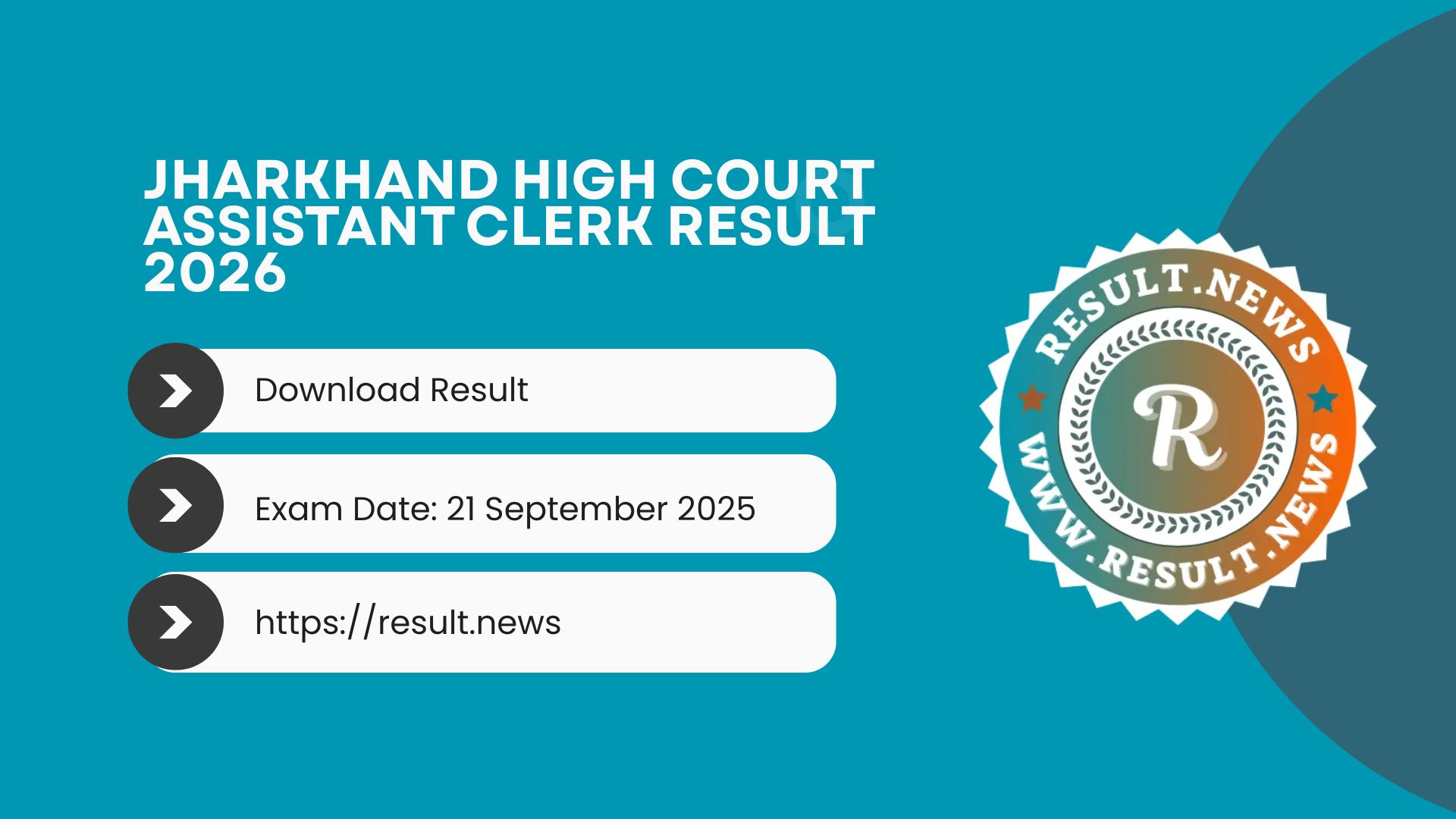Jharkhand High Court Assistant Clerk Result 2026  