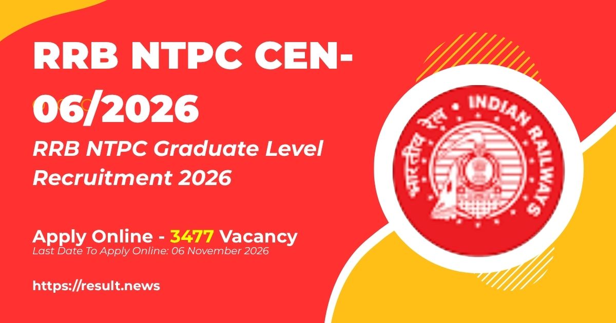 
RRB NTPC Graduate Level 2026 