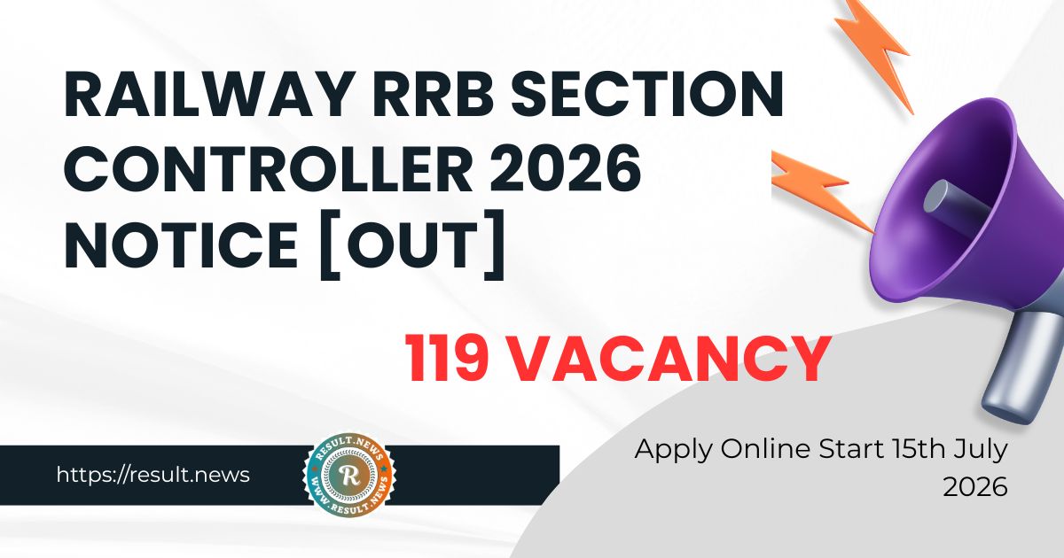  Railway RRB Section Controller 2026 