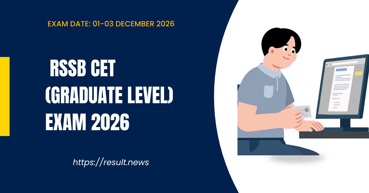 RSSB CET (Graduate Level) Exam 2026
