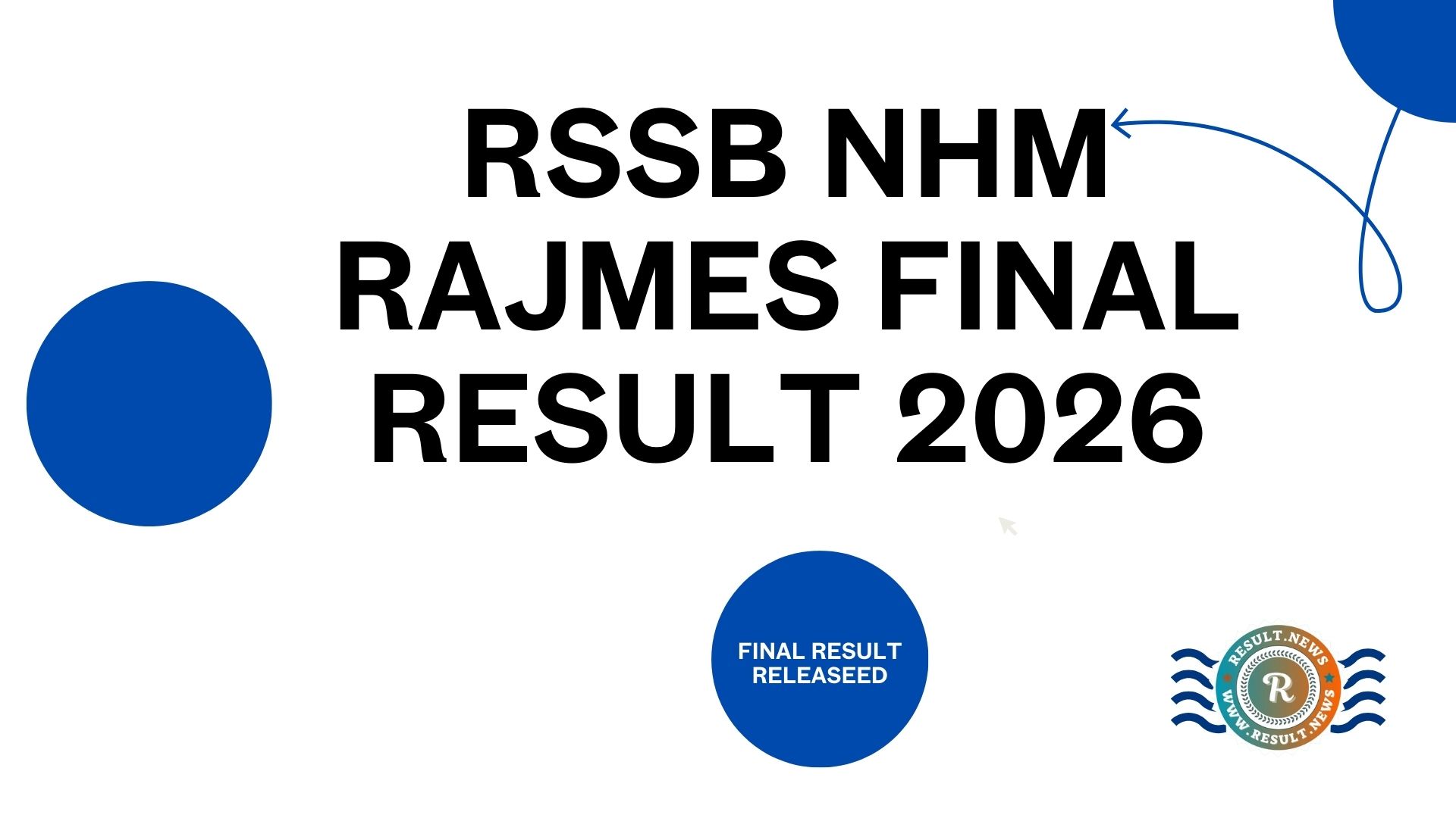  RSSB NHM RajMES Final Result 2026 