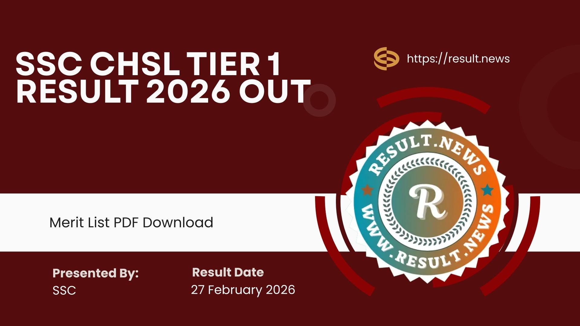 SSC CHSL Result 2026