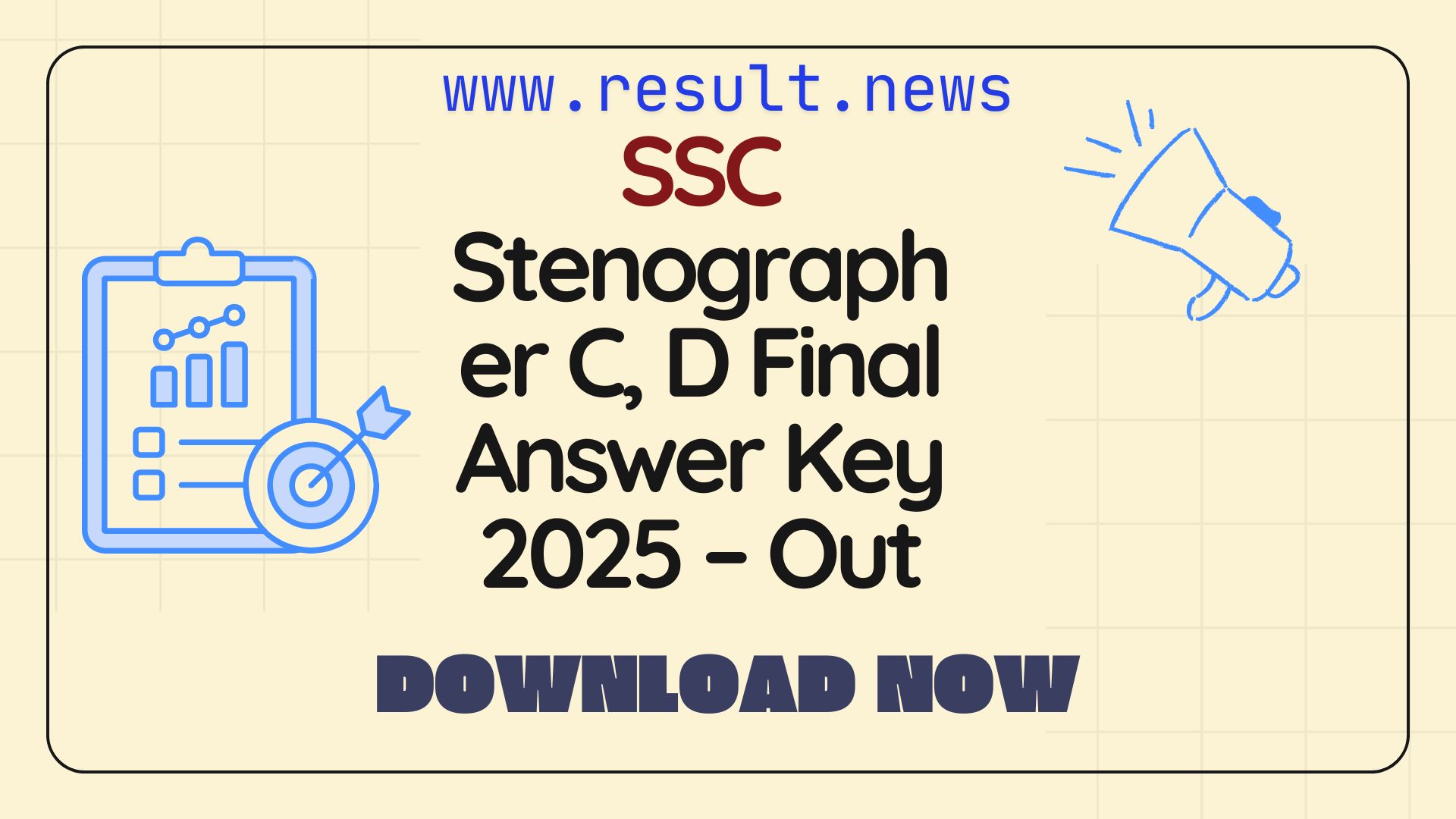 SSC Stenographer Final Answer Key 2025