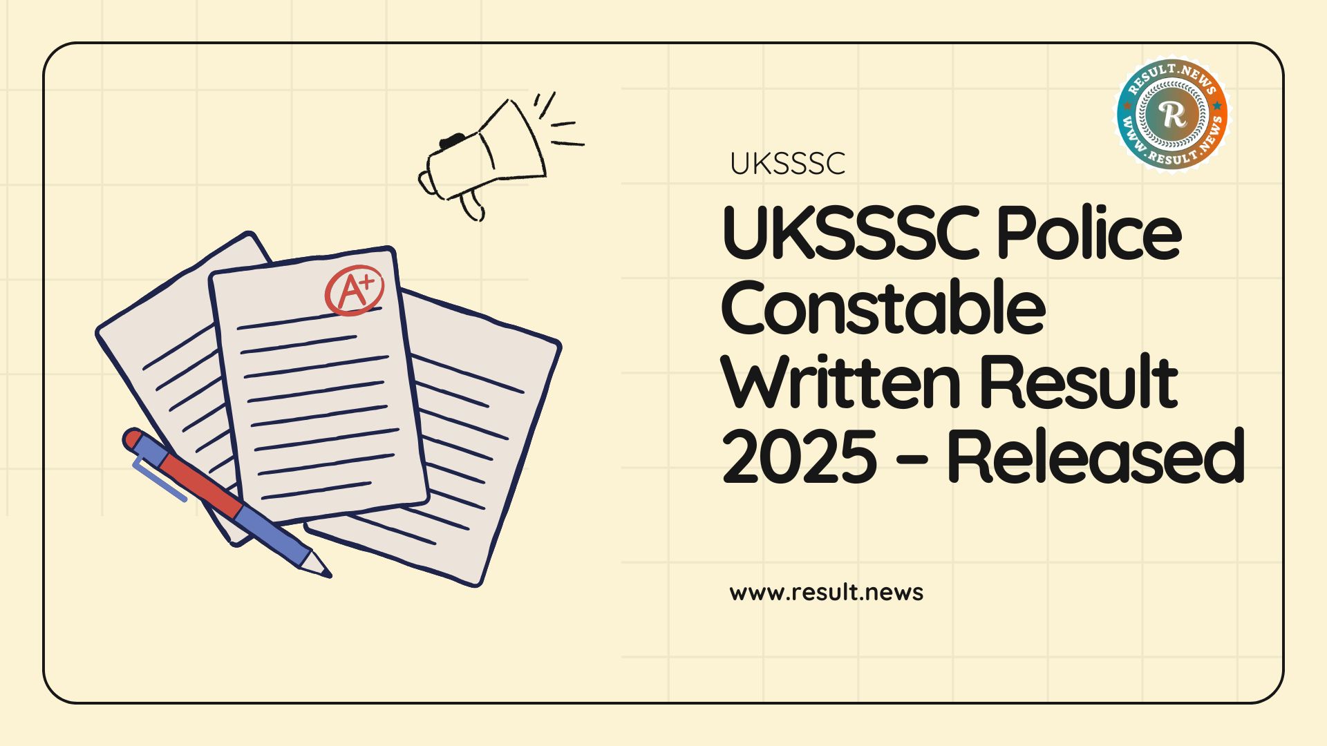 UKSSSC Police Constable Recruitment result