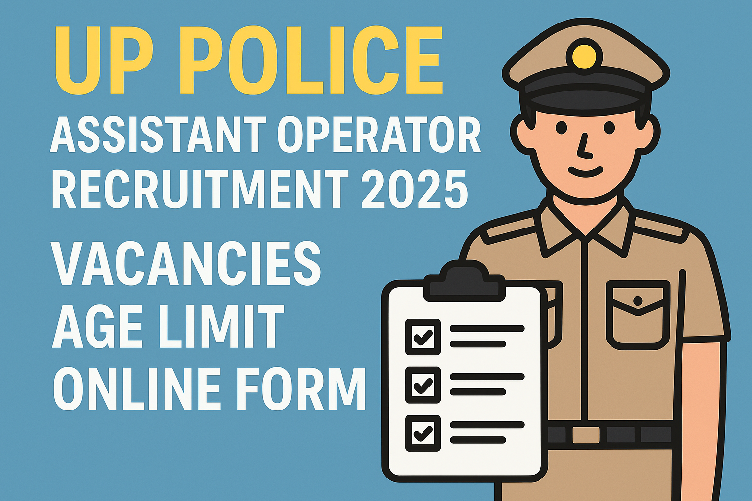 UP Police Assistant Operator Recruitment 2025