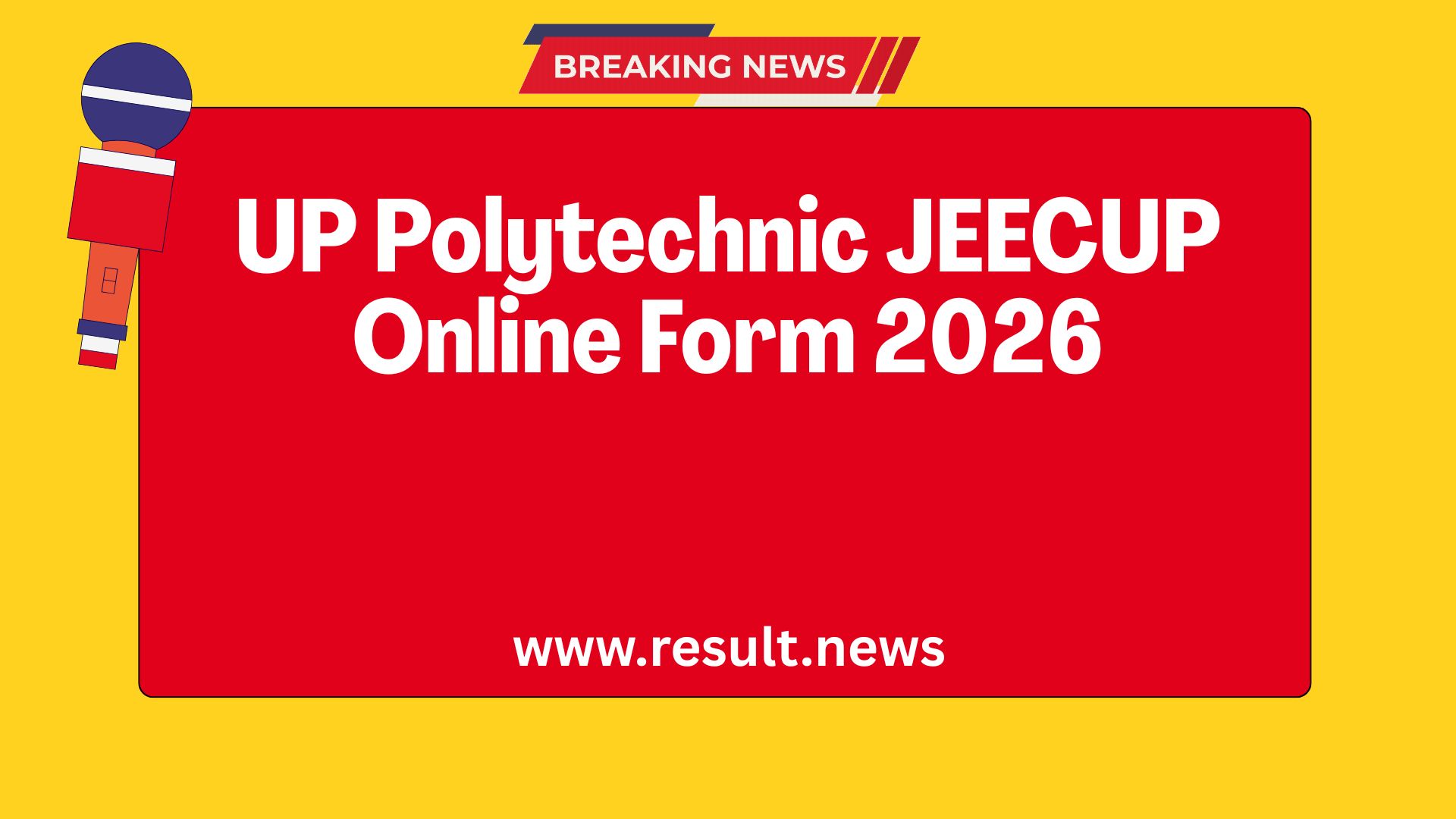 UP Polytechnic JEECUP Online Form 2026