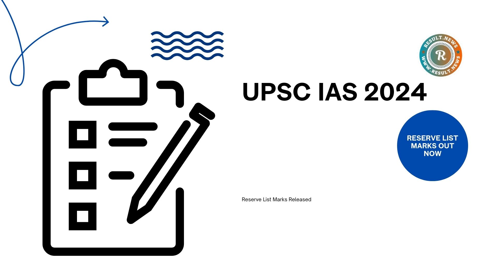 UPSC Civil Services IAS 2024 Reserve List Marks