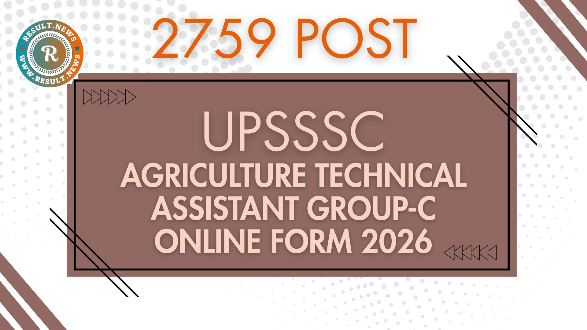 UPSSSC Agriculture Technical Assistant Group-C Recruitment 2026