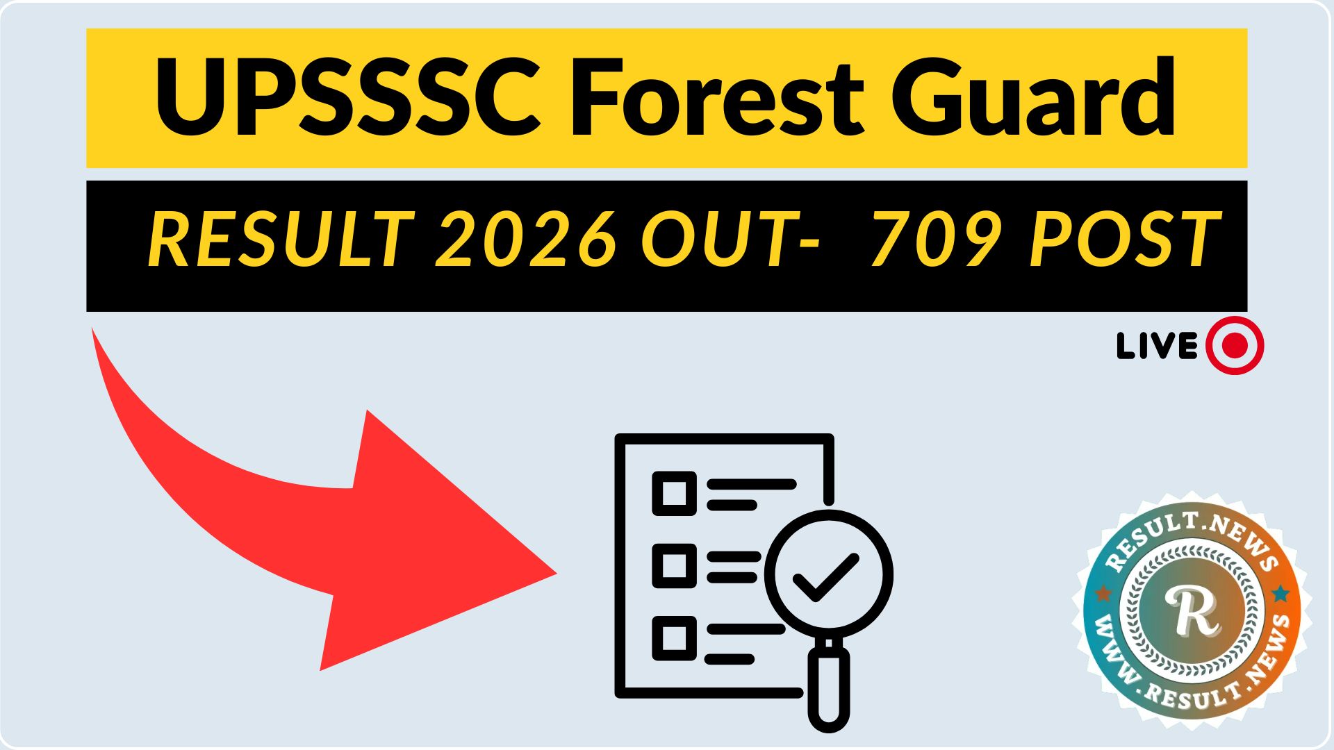 UPSSSC Forest Guard Result 2026
